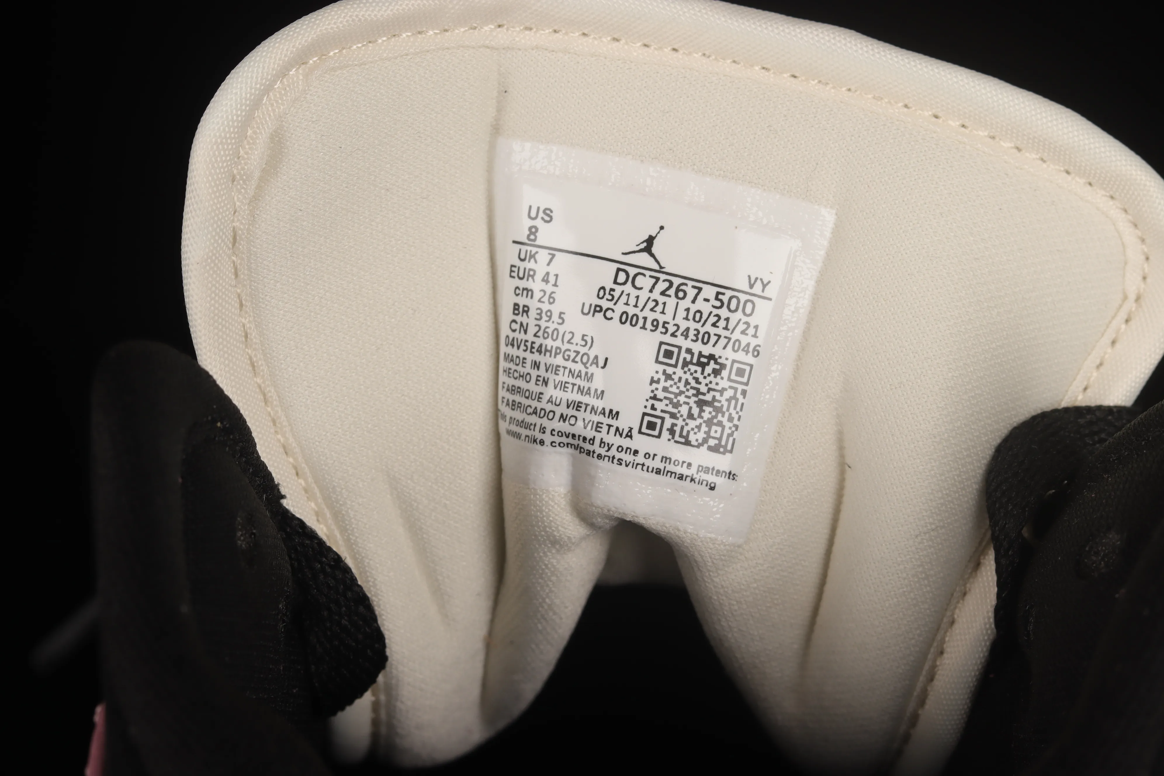 All categories Air Jordan Jordan series basketball shoes Air Jordan 1 Mid Air Jordan 1 Mid "Berry" AJ1 Joe 1 black rose red China basketball shoes DC7267-500